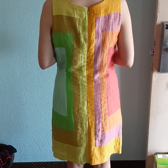 Tracey Reese Rainbow Colored Dress Size 2 - Picture 2 of 4